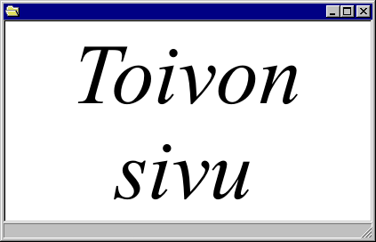 Toivon sivu